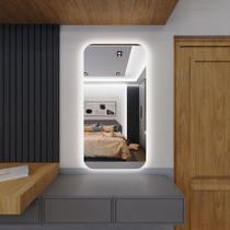 Espelho organico de luxo pinterest 115x60 e14 incolor led branco frio 110v