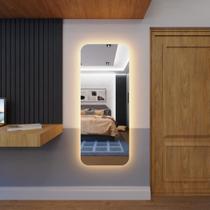 Espelho organico de luxo pinterest 150x60 e14 incolor led branco quente 110v