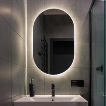 Espelho Orgânico de Parede com Led Frio Pílula 55x75cm para Sala Quarto Banheiro