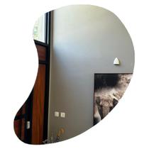 Espelho Orgânico Decorativo Banheiro 70x50 Polido Grande