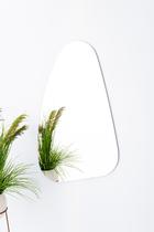 Espelho organico decorativo grande 70x50 - instalacao com dupla face