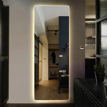 Espelho Orgânico Decorativo Lapidado com LED 170x70 cm E14 para Sala, Quarto, Banheiro, Cozinha, 3000K 220v (LED QUENTE)