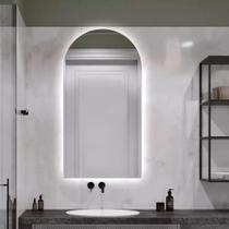 Espelho Orgânico Decorativo Lapidado com LED 90x60 cm E13 para Sala, Quarto, Banheiro, Cozinha, 6000K 220v (LED FRIO)