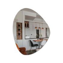 Espelho Orgânico Decorativo Moderno Grande De Parede Para Quarto Sala Banheiro Cozinha - INOVE PAPEIS DE PAREDE