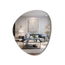 Espelho Orgânico Decorativo Sofisticado Sem Moldura 30cm Quartos Salas Reduna Design Clean Espelho Orgânico Decorativo Sofisticado Sem Moldura 30cm Quartos Salas Reduna Design Clean