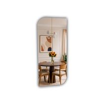 Espelho Orgânico Design Moderno sem Moldura 80x35 Brinovar