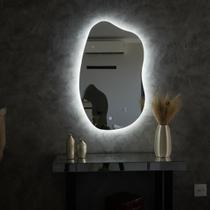Espelho Orgânico Dunna Led Frio De Parede Quarto E Sala Decorativo Corpo Inteiro Demoglass Espelho Orgânico Dunna Led Frio De Parede Quarto E Sala Decorativo Corpo Inteiro Demoglass