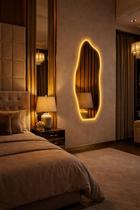 Espelho Orgânico E06 90X40Cm Led Jateado Borda Infinita Bivolt AMARELO BRANCO FRIO Decorativo Multiuso Espelho Orgânico E06 90X40Cm Led Jateado Borda Infinita Bivolt AMARELO BRANCO FRIO Decorativo Multiuso