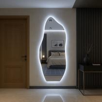 Espelho Orgânico Flame 150x60 E06 com LED Branco Quente 110V 3000K Elegância e Conforto