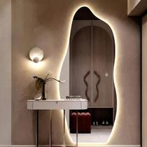 Espelho Orgânico Grande 170x70 LED Touch 3 Cores Decorativo Grande Moderno Quarto Banheiro Sala Espelho Orgânico Grande 170x70 LED Touch 3 Cores Decorativo Grande Moderno Quarto Banheiro Sala