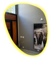 Espelho Orgânico Grande 80cm Decorativo C/ Led Branco Quente