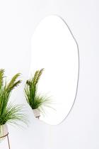 Espelho Orgânico Grande Decorativo 115cm X 60cm Corpo Inteiro com Suporte