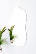Espelho Orgânico Grande Decorativo 115cm X 60cm Corpo Inteiro com Suporte - Aiko Comércio