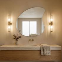 Espelho Organico Grande Milão Led Glass 70x50cm Design Moderno Lapidado Vidro Luxo Espelho Organico Grande Milão Led Glass 70x50cm Design Moderno Lapidado Vidro Luxo