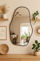 Espelho orgânico grande moldura metalizada rose gold, dourado, preto e prata moderno Espelho orgânico grande moldura metalizada rose gold, dourado, preto e prata moderno