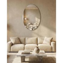 Espelho Organico Grande Roma Led Glass 70x50cm Design Moderno Lapidado Vidro Luxo Espelho Organico Grande Roma Led Glass 70x50cm Design Moderno Lapidado Vidro Luxo
