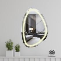 Espelho Orgânico Jateado Led 50x35 Touch Camarim Iluminado
