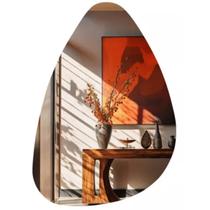 Espelho Orgânico Lapidado Decorativo Sem Moldura 90 x 60 cm 02