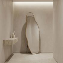 Espelho Orgânico Lopazzi Corpo Inteiro 150cm Grande Decorativo Quarto Sala Hall Moldura de Alumínio