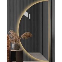 Espelho Orgânico Lua LED Redondo - Blogueira Moderno Bivolt