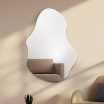 Espelho Orgânico Luxo Decorativo De Parede Quarto Sala Banheiro 90 x 60 Grande