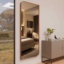 Espelho Orgânico ME24 Moldura Couro 115x60cm 150x60cm 170x70cm Corpo Inteiro Quarto Sala Banheiro