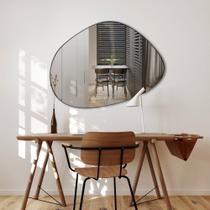 Espelho Orgânico Moderno Decoração Lavabo Banheiro 80x60cm - Modelo Pinterest Nuvem