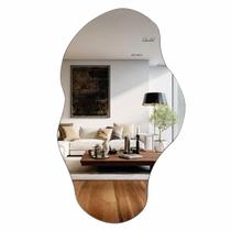 Espelho Orgânico Nuvem 70x40cm Branco Lapidado Reduna Espelho Orgânico Nuvem 70x40cm Branco Lapidado Reduna