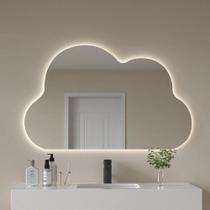 Espelho Orgânico Nuvem LED - Lançamento Moderno e Abstrato Espelho Orgânico Nuvem LED - Lançamento Moderno e Abstrato