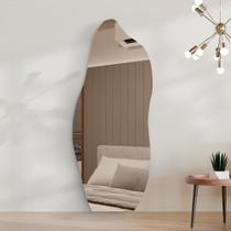Espelho Orgânico Pinterest 110x50cm Grande Modelo Flame Retrô Decorativo Sala Quarto Banheiro Adnet