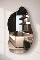 Espelho Orgânico Pinterest 70x40 Grande Modelo Retrô Decorativo Vintage Lapidado Sala Quarto Banheiro Espelho Orgânico Pinterest 70x40 Grande Modelo Retrô Decorativo Vintage Lapidado Sala Quarto Banheiro