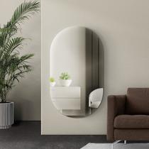 Espelho Orgânico Retangular Oval Médio 70cm 80cm 90cm 100cm Grande Luxo Quarta Sala Banheiro