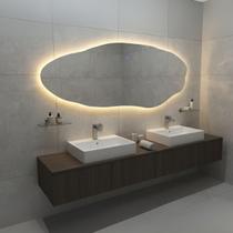Espelho Orgânico Venus 150x60cm Banheiro Led Touch Lopazzi