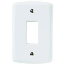 Espelho ou placa 4x2 com 1 posto interruptor ou tomada lux Espelho ou placa 4x2 com 1 posto interruptor ou tomada lux