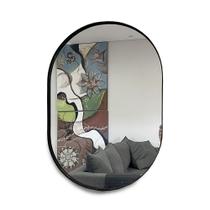 Espelho Oval 60x40cm com Moldura