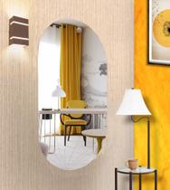 Espelho Oval 75x43 cm Sem Moldura Moderno