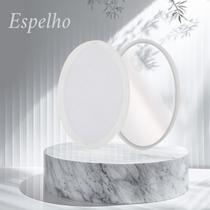 Espelho Oval Branco na Umbanda e Candomblé Proteção Guia Espiritual