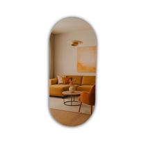 Espelho Oval Cápsula 80x35 Decorativo Luxo Moderno Brinovar Espelho Oval Cápsula 80x35 Decorativo Luxo Moderno Brinovar