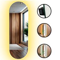 Espelho Oval Com LED Touch Quente e frio 150x40 Decoração Corpo Inteiro Grande Espelho Oval Com LED Touch Quente e frio 150x40 Decoração Corpo Inteiro Grande