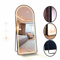 Espelho Oval Corpo Inteiro com Moldura Led Quarto Salão Loja 170x70 Grande