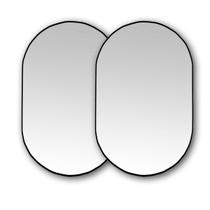 Espelho Oval de Parede 50x80cm Kit com 2 unidades