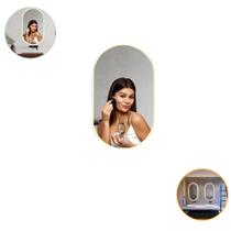 Espelho Oval De Parede Mirror Com Led Branco Frio Ou Quente Espelho Oval De Parede Mirror Com Led Branco Frio Ou Quente