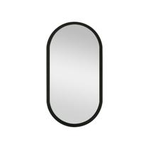 Espelho Oval Decorativo Laqueado para Hall 75x40cm - Mirage - Decore Casa