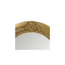 Espelho oval dourado 75cm x 55cm