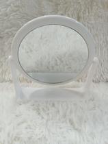 Espelho Oval Dupla Face De Mesa Gira 180º Com Moldura - Imporiente