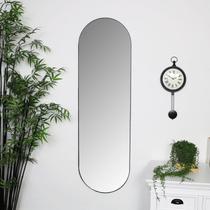 Espelho oval grande 150x50 com moldura em metal corpo inteiro - várias cores
