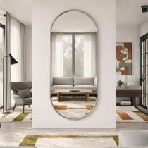 Espelho Oval Grande Corpo Inteiro com Moldura 170x70 Decoração Elegante