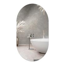 Espelho Oval Grande Lapidado Decorativo Moderno Sala Banheiro Quarto Espelho Oval Grande Lapidado Decorativo Moderno Sala Banheiro Quarto