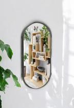 Espelho Oval metal Médio Moderno