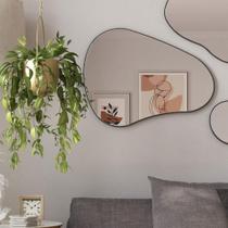 Espelho Painel Decorativo Formato Orgânico Dalla Costa 79 cm Espelho Painel Decorativo Formato Orgânico Dalla Costa 79 cm